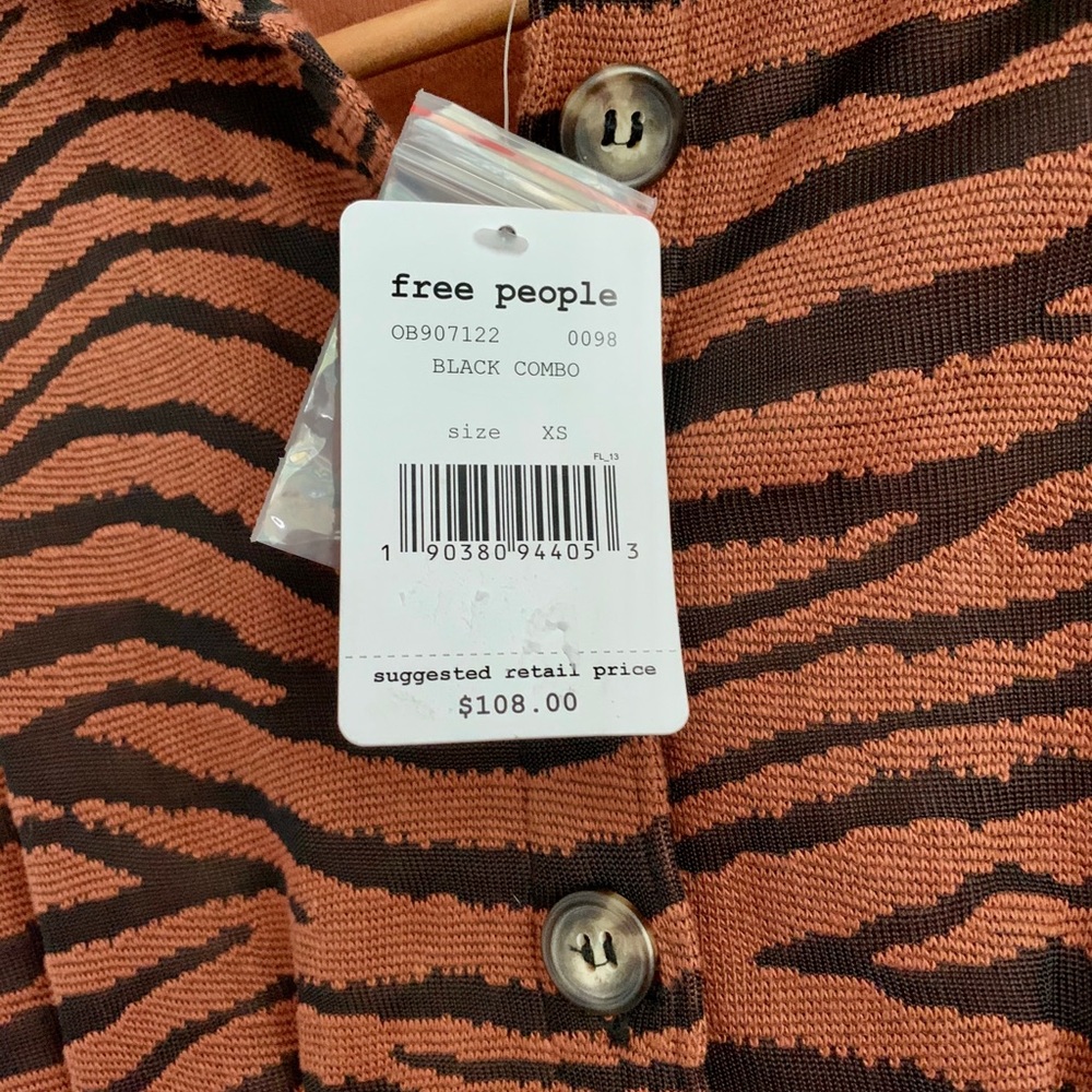 NWT Free people “ Us and them” mini dress. - Picture 6 of 6